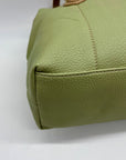 Koltov Green Faux Leather Tote Bag