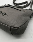 Jessica Simpson Grey Faux Leather Crossbody Bag