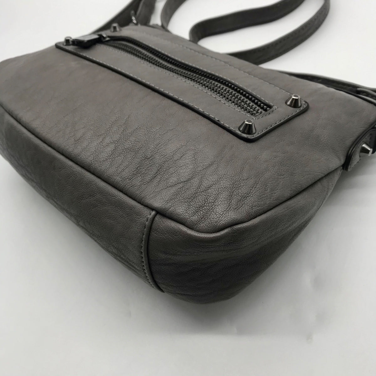 Jessica Simpson Grey Faux Leather Crossbody Bag