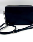 Michael Kors Black Leather Jet Set East West Crossbody Bag