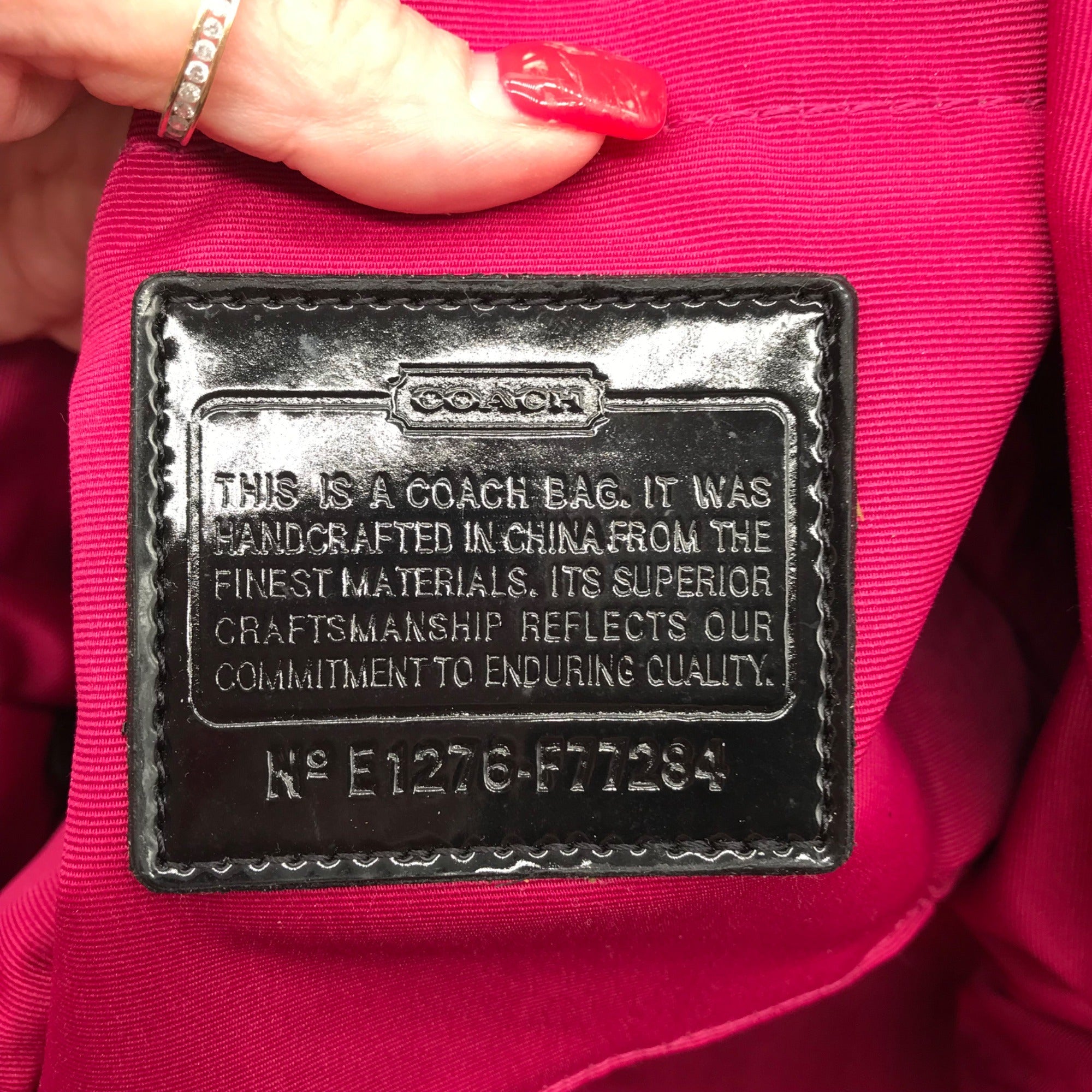 Coach Black Monogram Canvas Signature C Boston Bag F77284