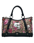 Ed Hardy Leopard Skull Tattoo Satchel Bag