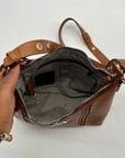 Brighton Brown Pebbled Leather Shoulder Bag