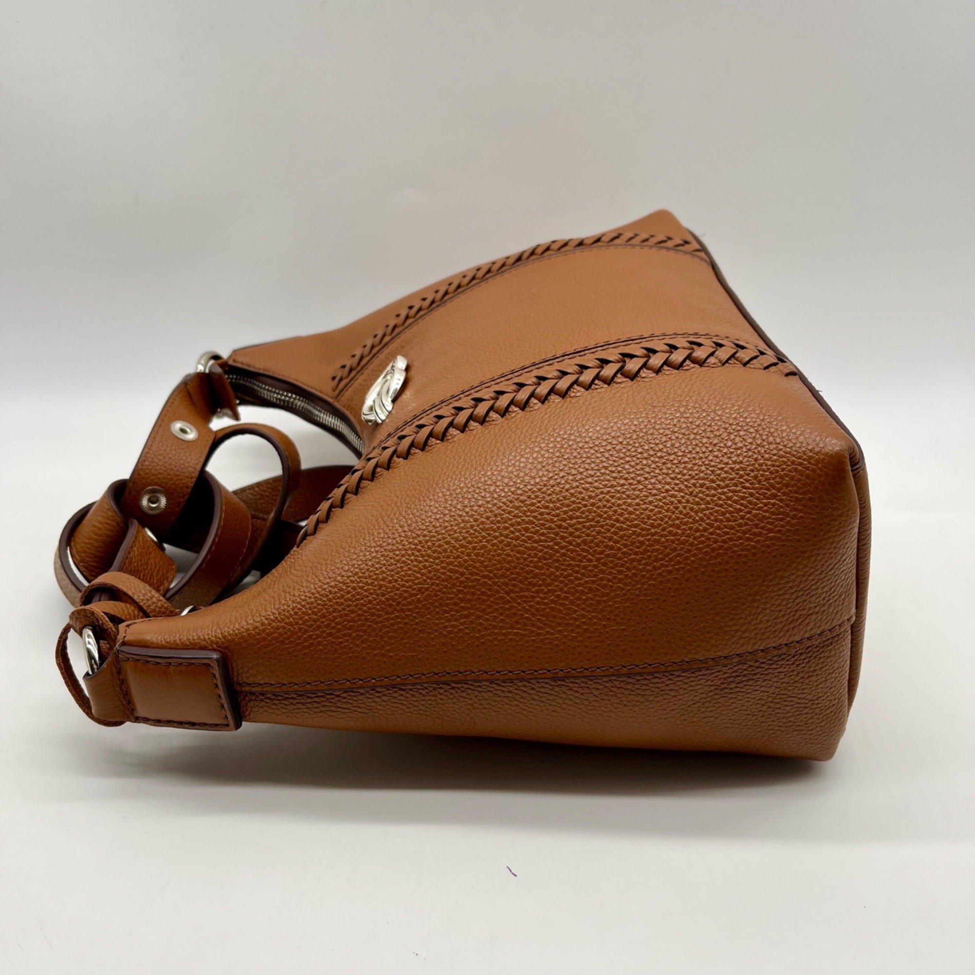 Brighton Brown Pebbled Leather Shoulder Bag