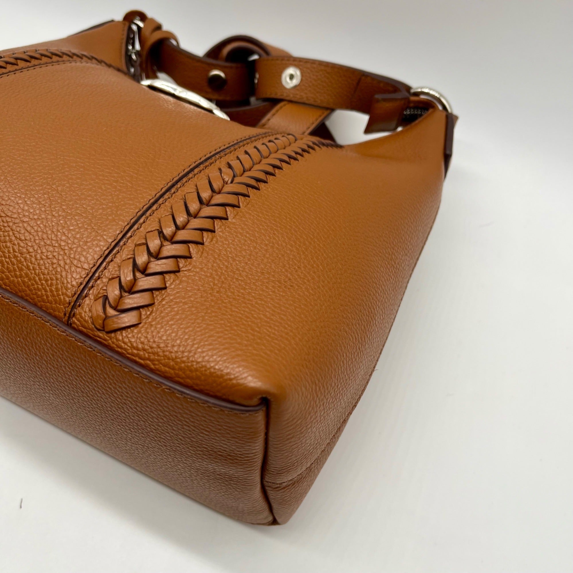 Brighton Brown Pebbled Leather Shoulder Bag