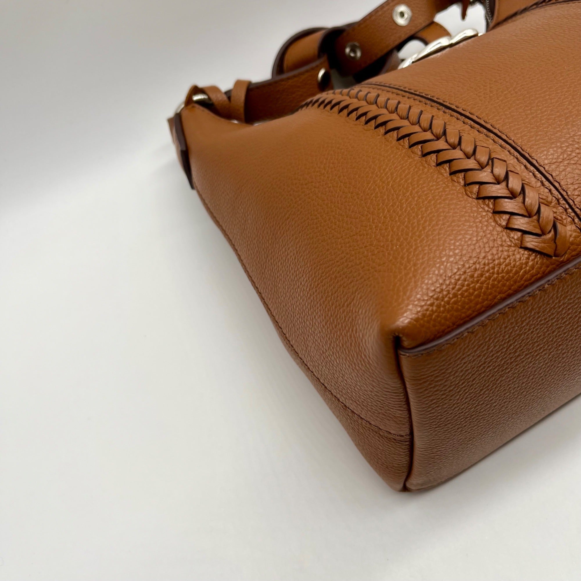 Brighton Brown Pebbled Leather Shoulder Bag