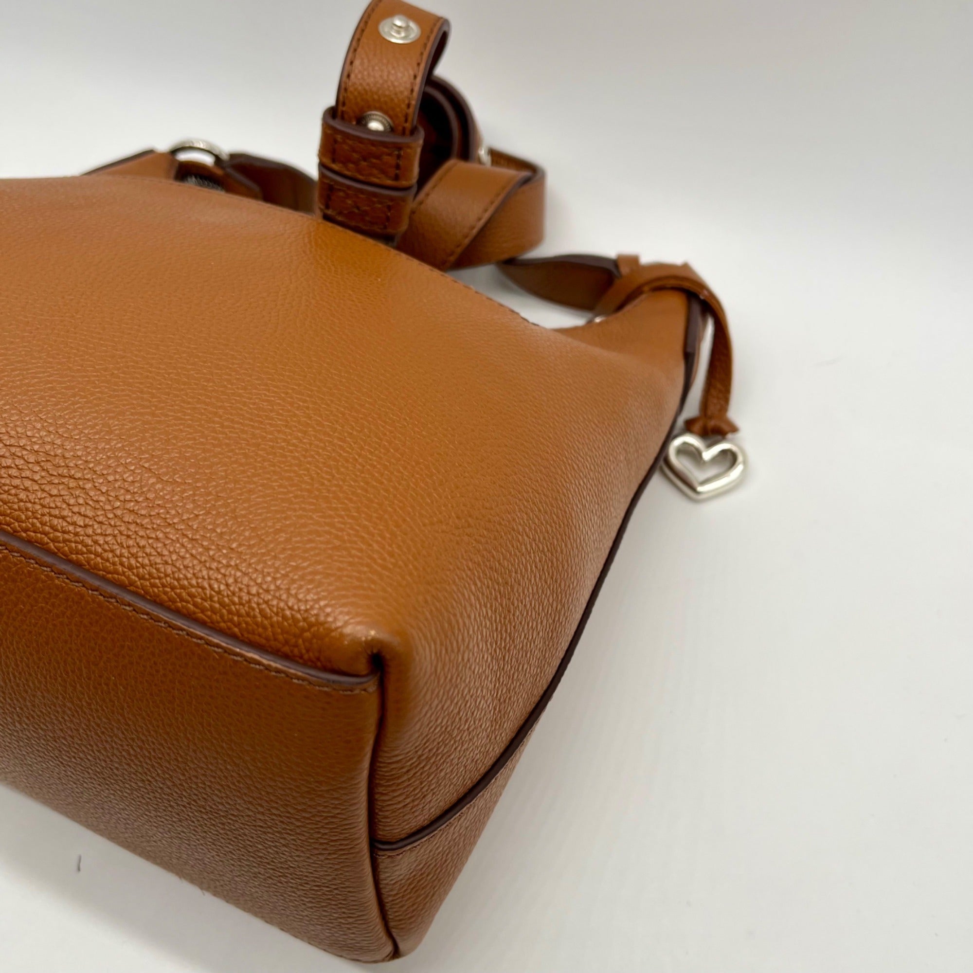 Brighton Brown Pebbled Leather Shoulder Bag