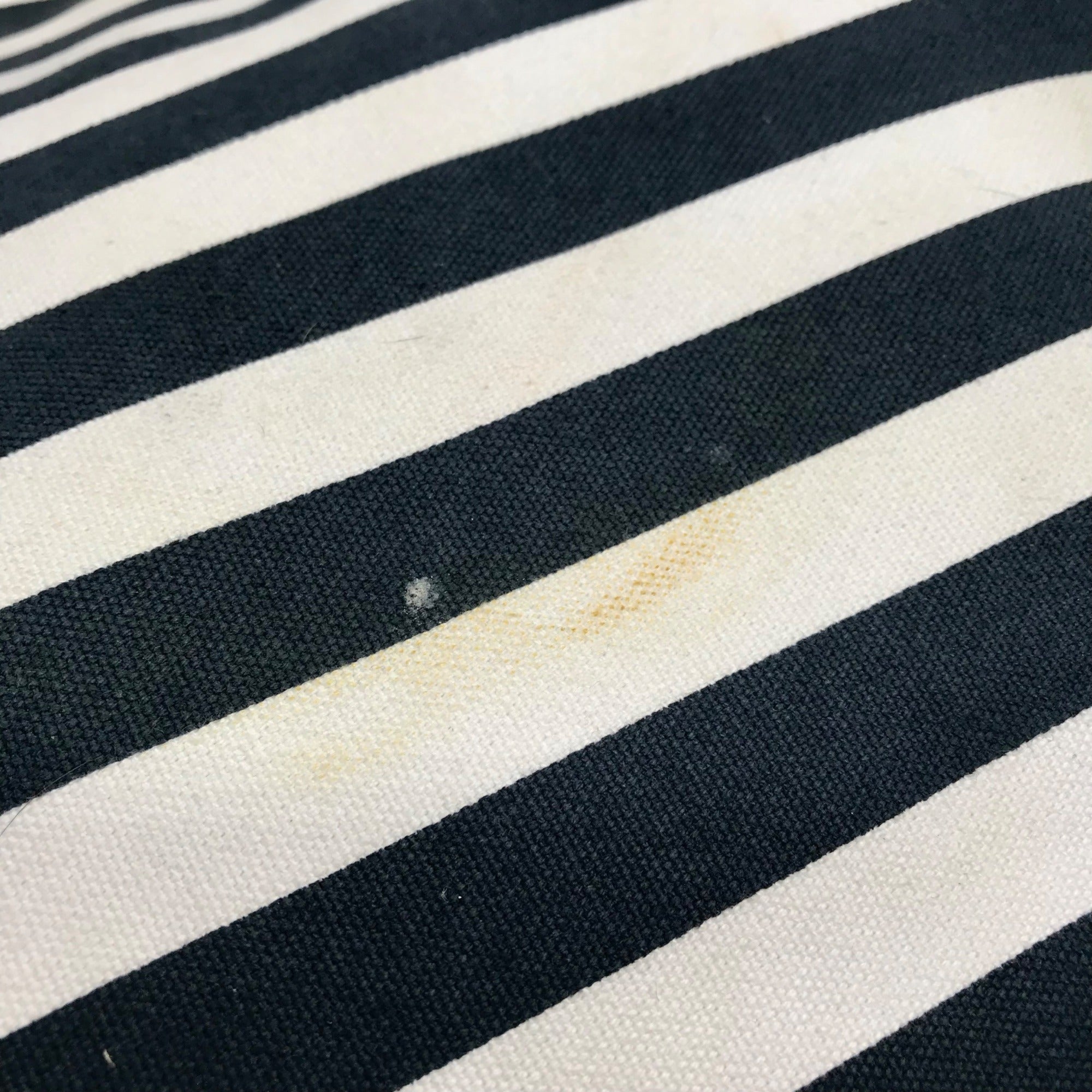Michael Kors Navy Blue &amp; White Striped Canvas Hamilton Tote Bag