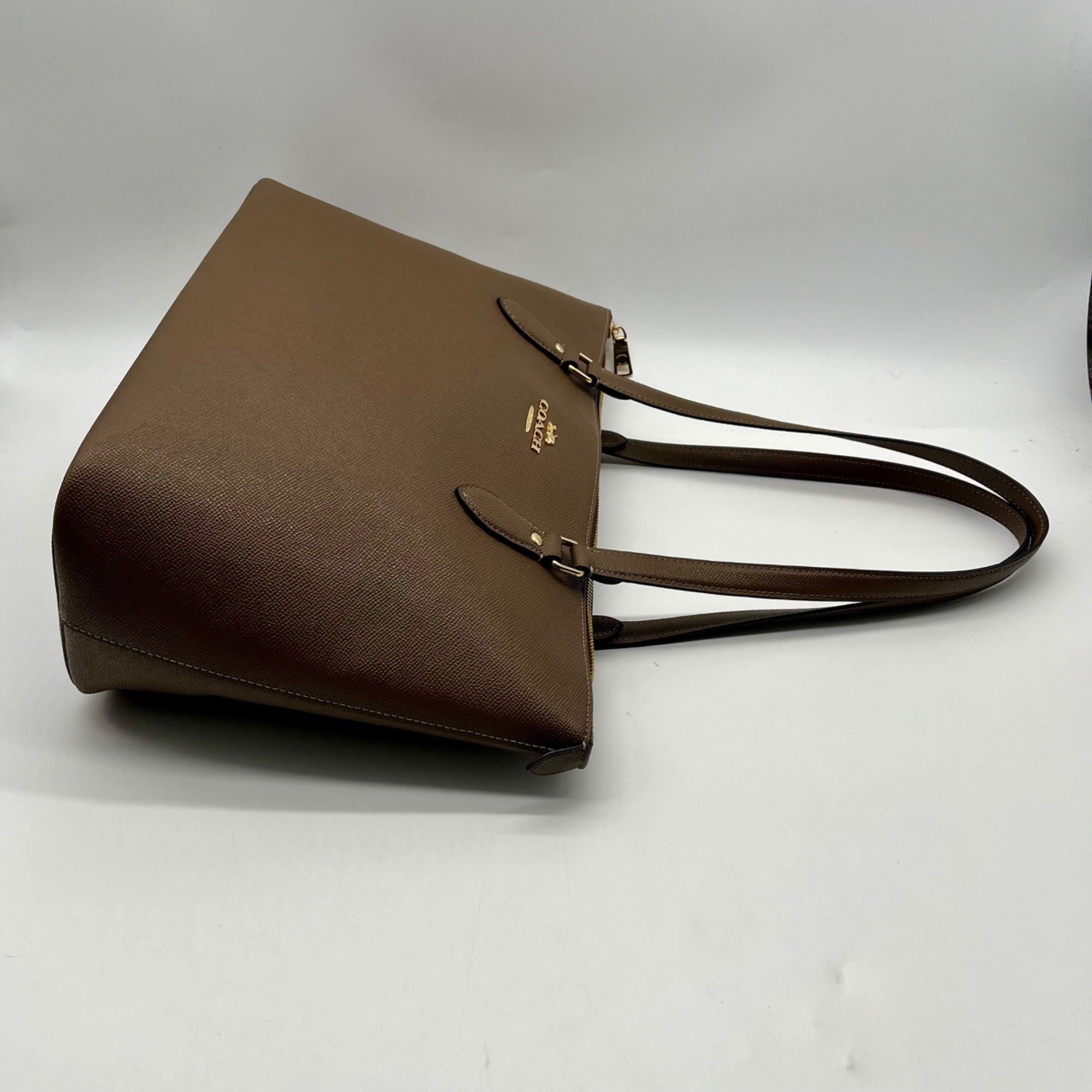 Coach Brown Leather Gallery Tote Bag CV402