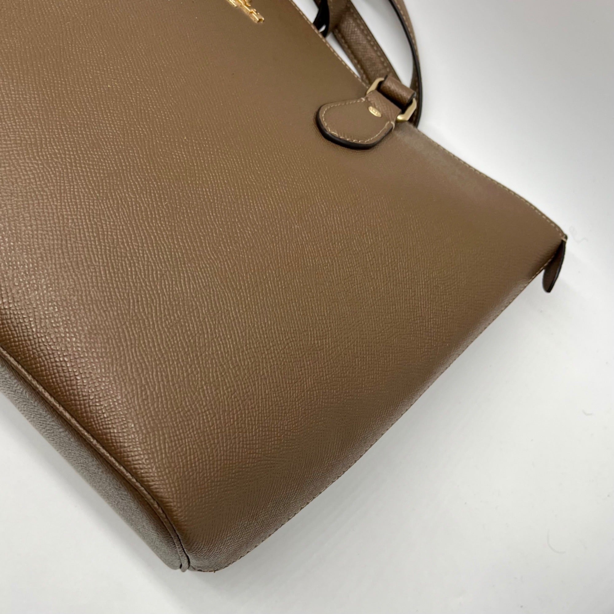 Coach Brown Leather Gallery Tote Bag CV402