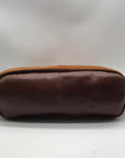 Patricia Nash Brown Suede Framed Shoulder Bag