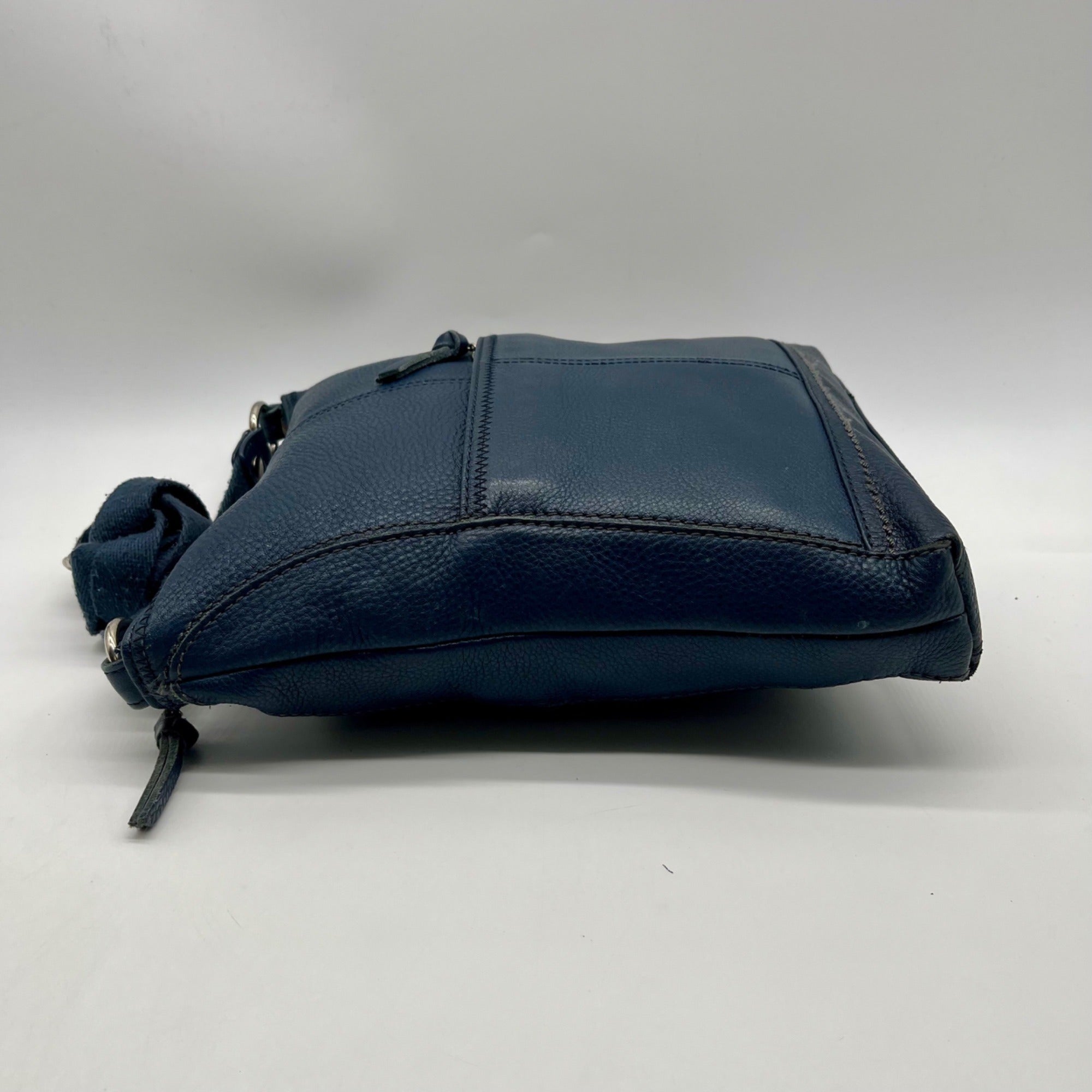 The Sak Blue Leather Crossbody Bag
