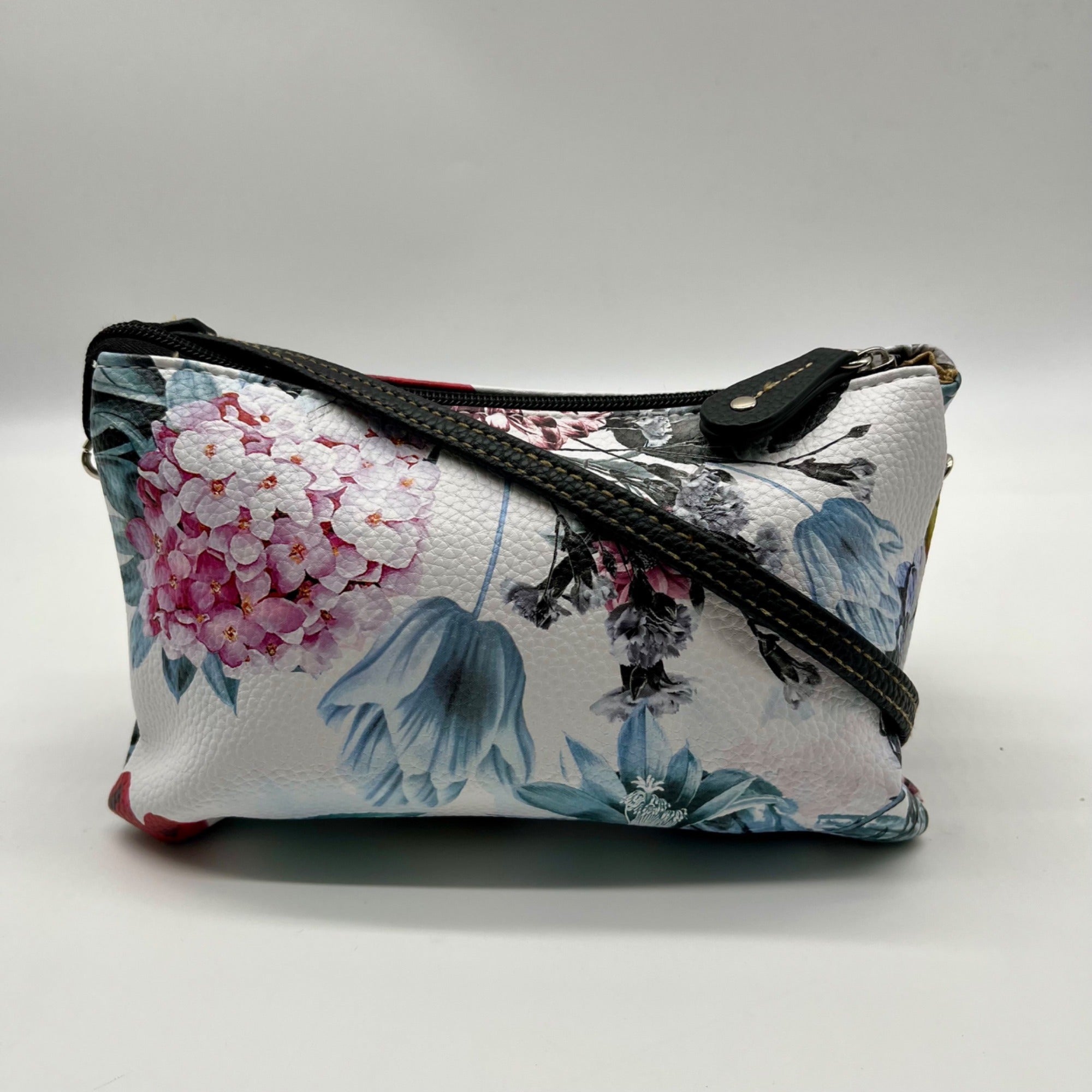 Stone &amp; CO Floral Print Leather Wristlet Bag