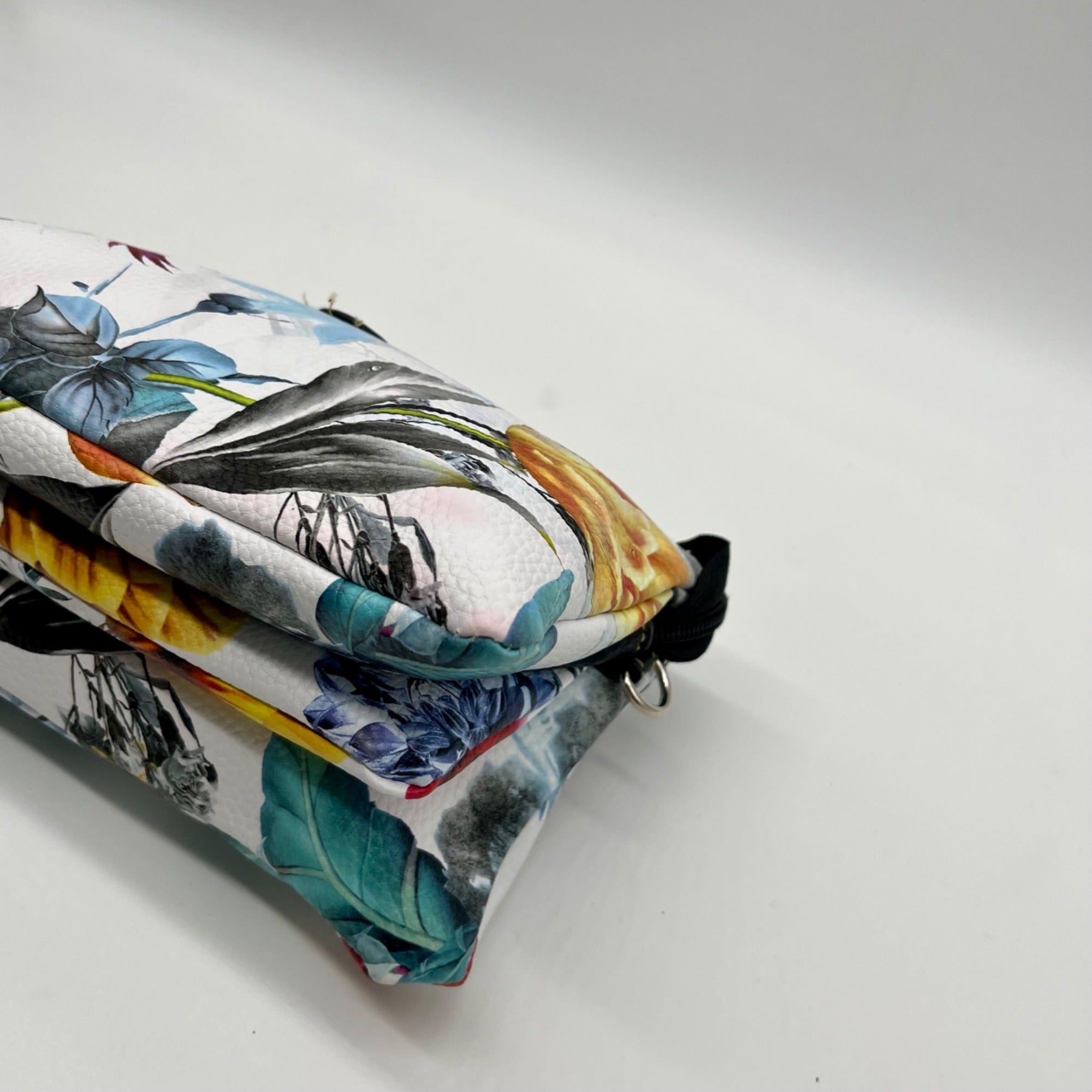Stone &amp; CO Floral Print Leather Wristlet Bag