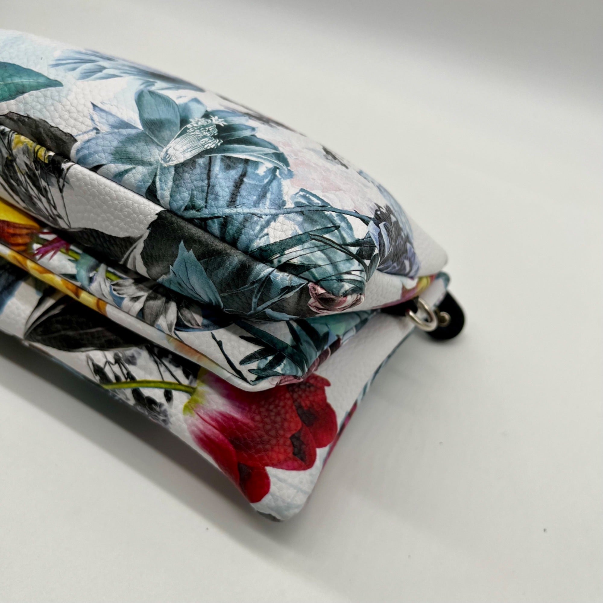 Stone &amp; CO Floral Print Leather Wristlet Bag