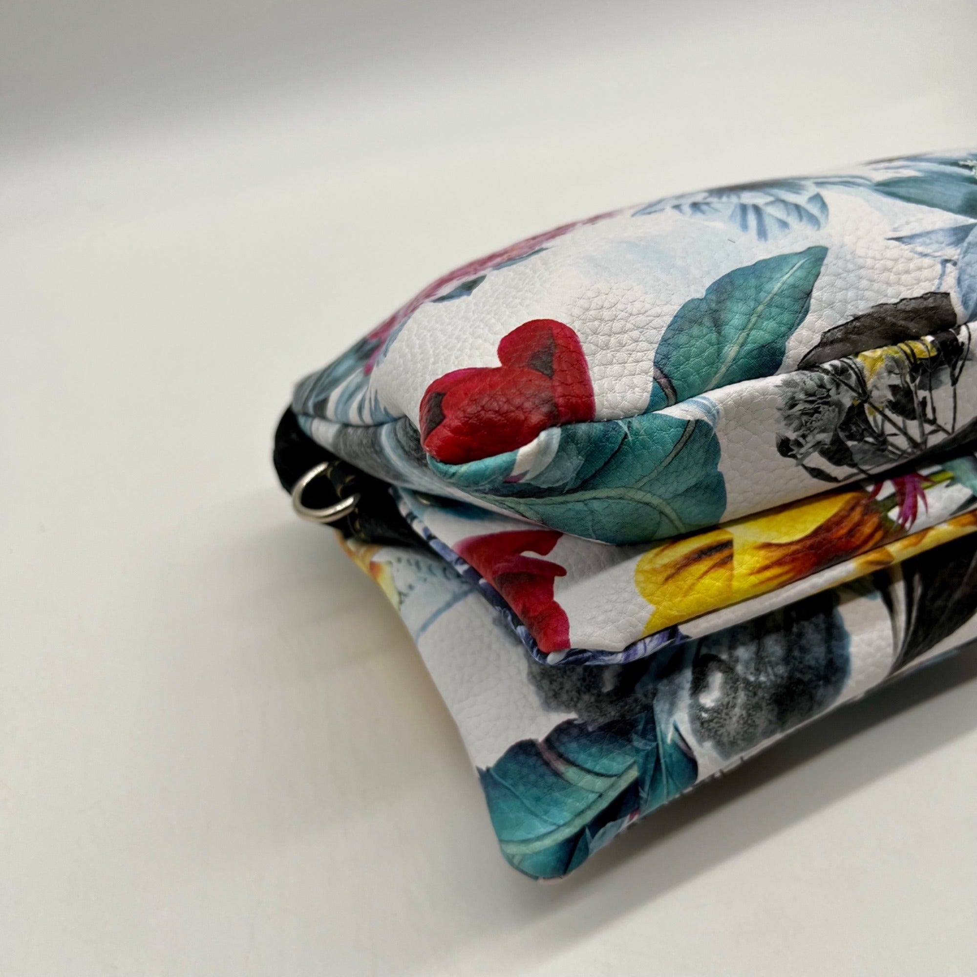 Stone &amp; CO Floral Print Leather Wristlet Bag