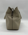 Michael Kors Gray Saffiano Leather Savannah Satchel Bag