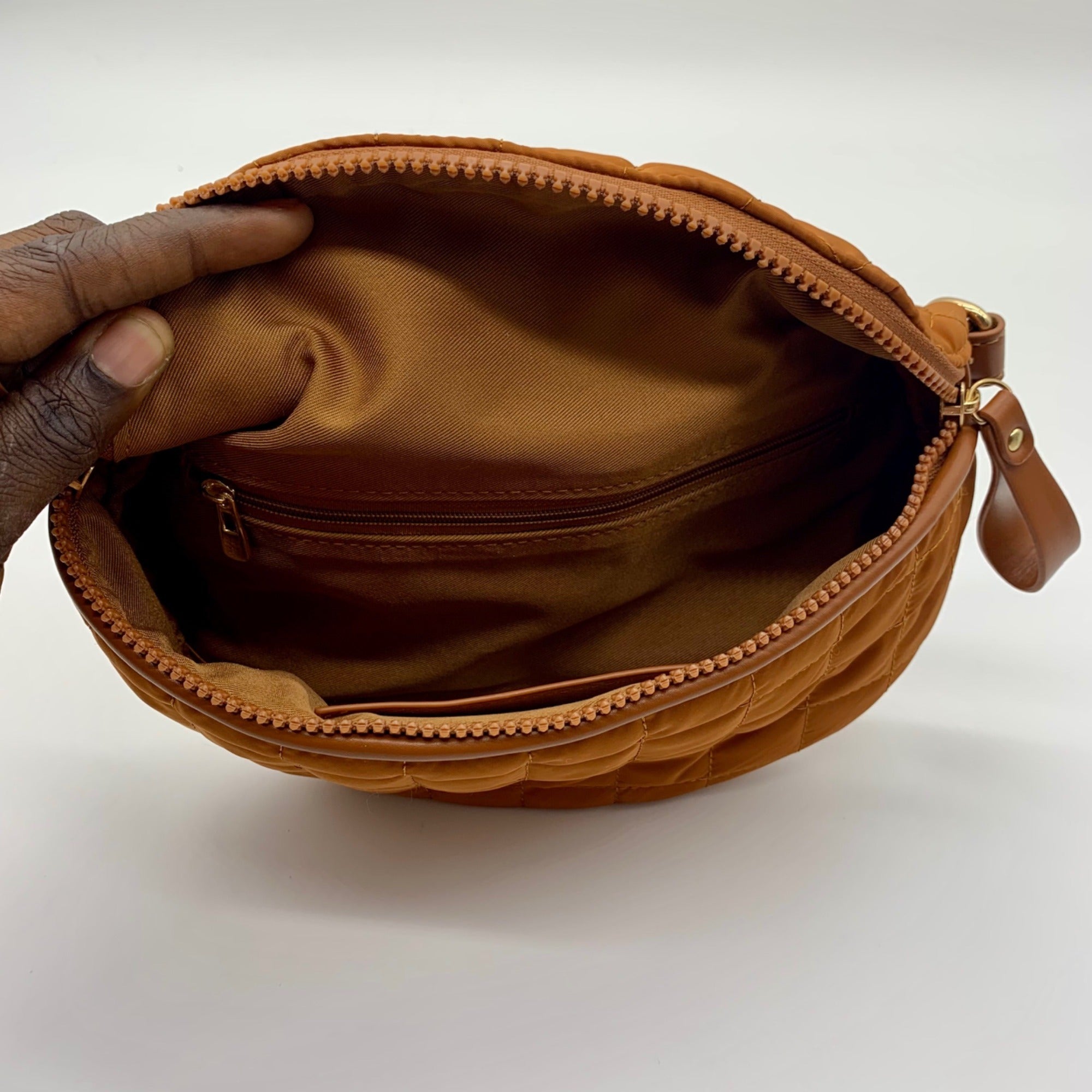 MMS Brands Brown Fabric Waist Bag