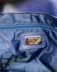 Furla Notturno Deep Blue Saffiano Leather Martha Tote