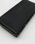 Michael Kors Black Monogram Canvas Jet Set Travel Continental Wallet