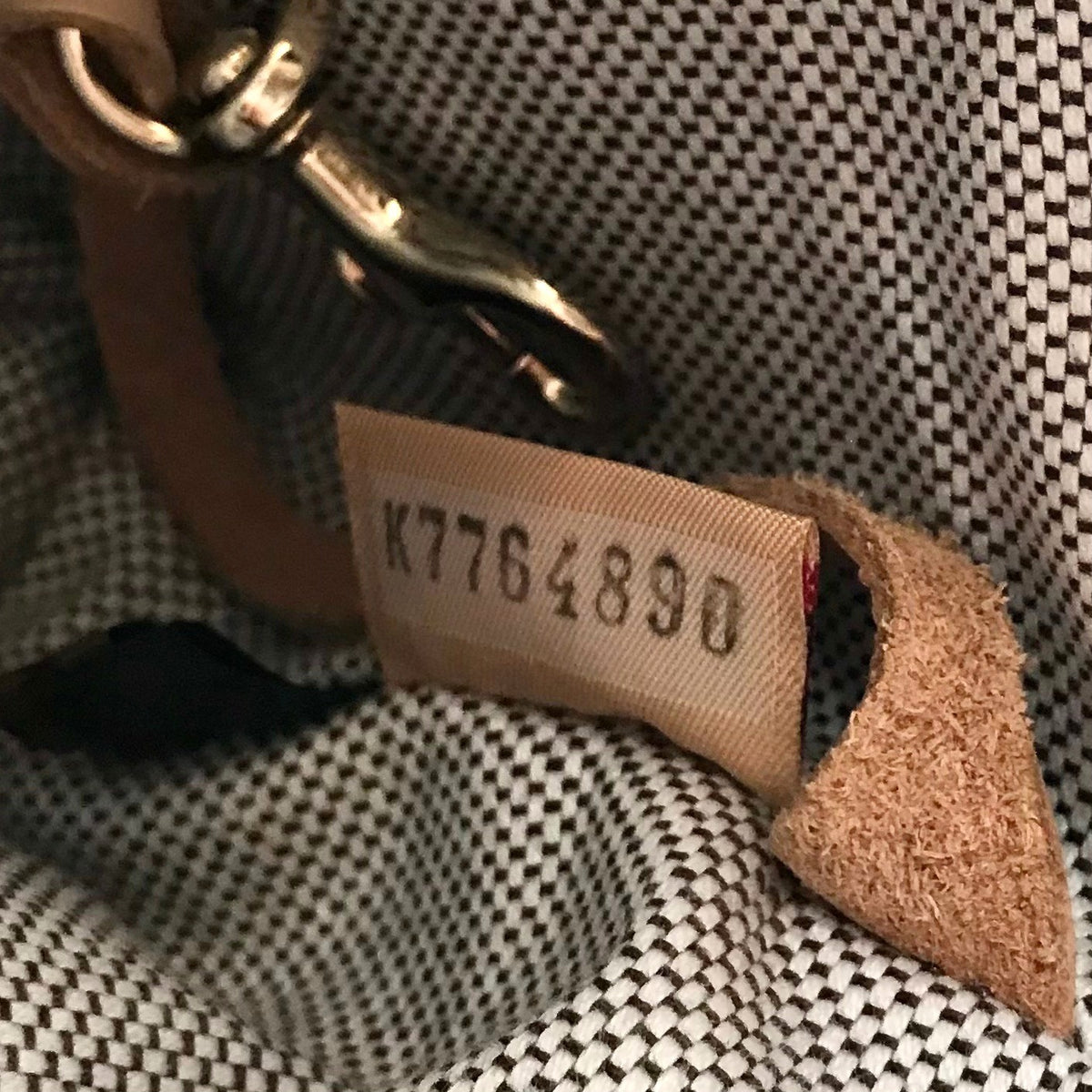 Dooney &amp; Bourke Grey Signature Canvas Hobo Shoulder Bag