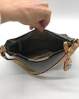 Dooney & Bourke Grey Signature Canvas Hobo Shoulder Bag