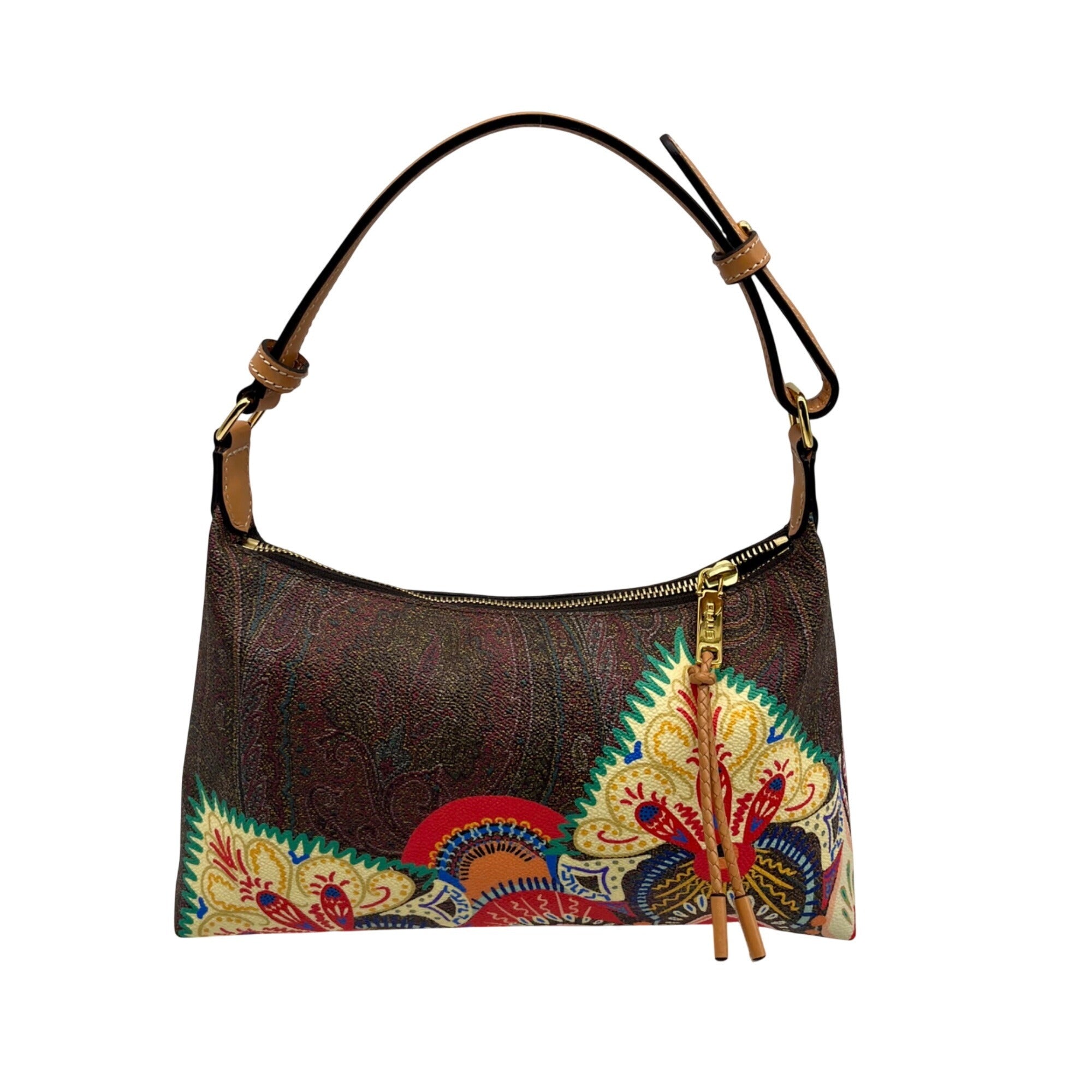 Etro Multicolored Canvas Shoulder Bag