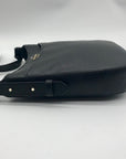 Kate Spade Black Pebbled Leather Leila North South  Crossbody Bag
