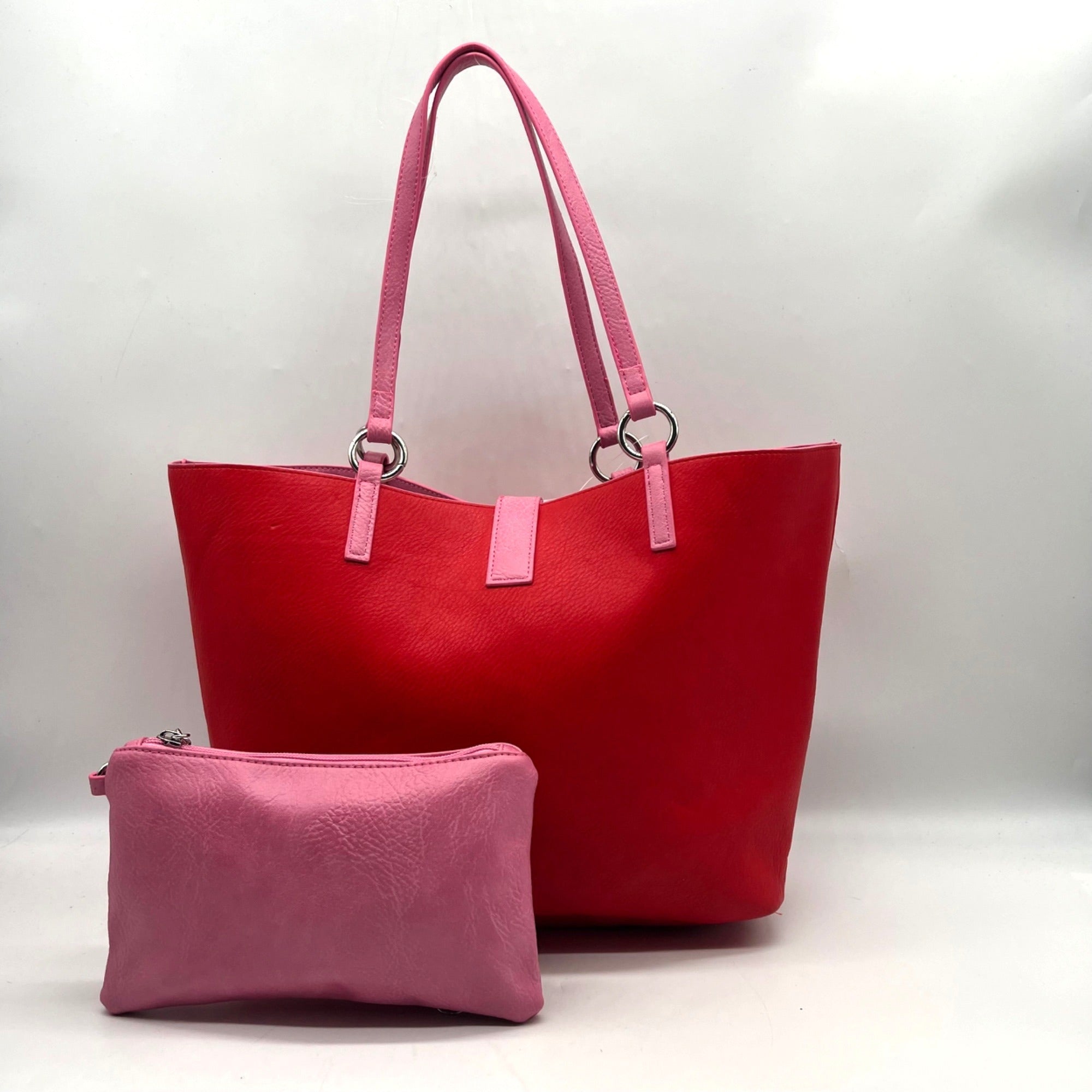Sydney Love Reversible Red Vegan Leather Tote Bag