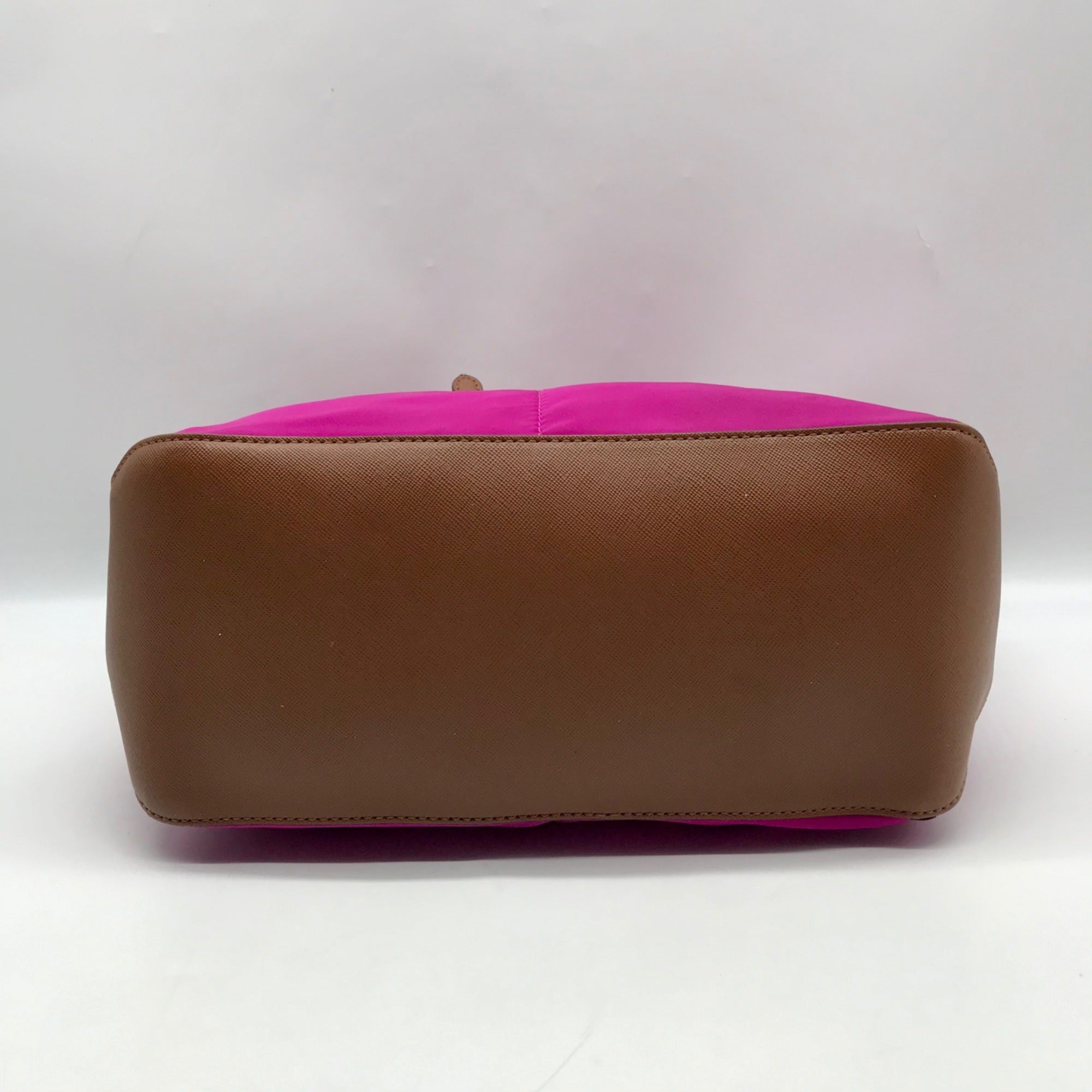 Michael Kors Purple Nylon &amp; Leather Pocket Tote