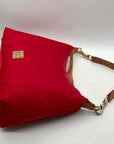 Dooney & Bourke Red Nylon Wayfarer Hobo Bag