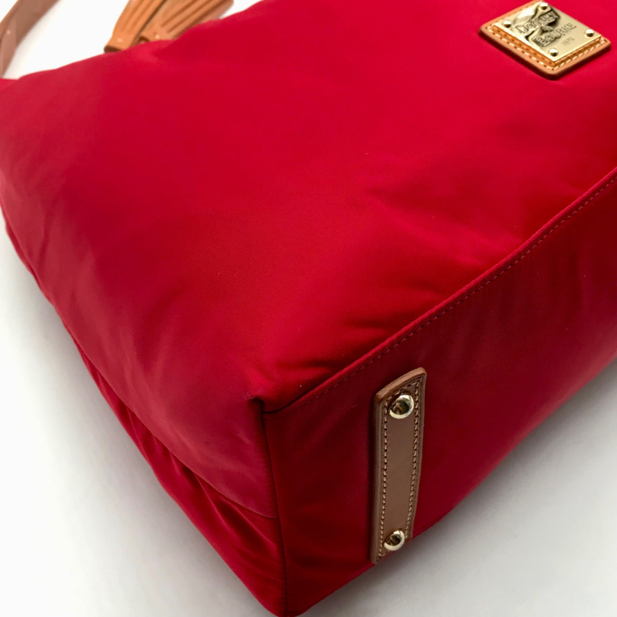 Dooney &amp; Bourke Red Nylon Wayfarer Hobo Bag