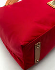 Dooney & Bourke Red Nylon Wayfarer Hobo Bag