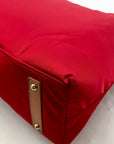 Dooney & Bourke Red Nylon Wayfarer Hobo Bag
