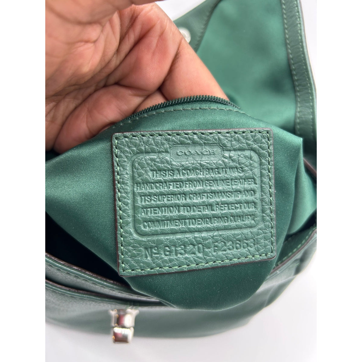 Coach Green Park Leather Turn-Lock Crossbody Bag