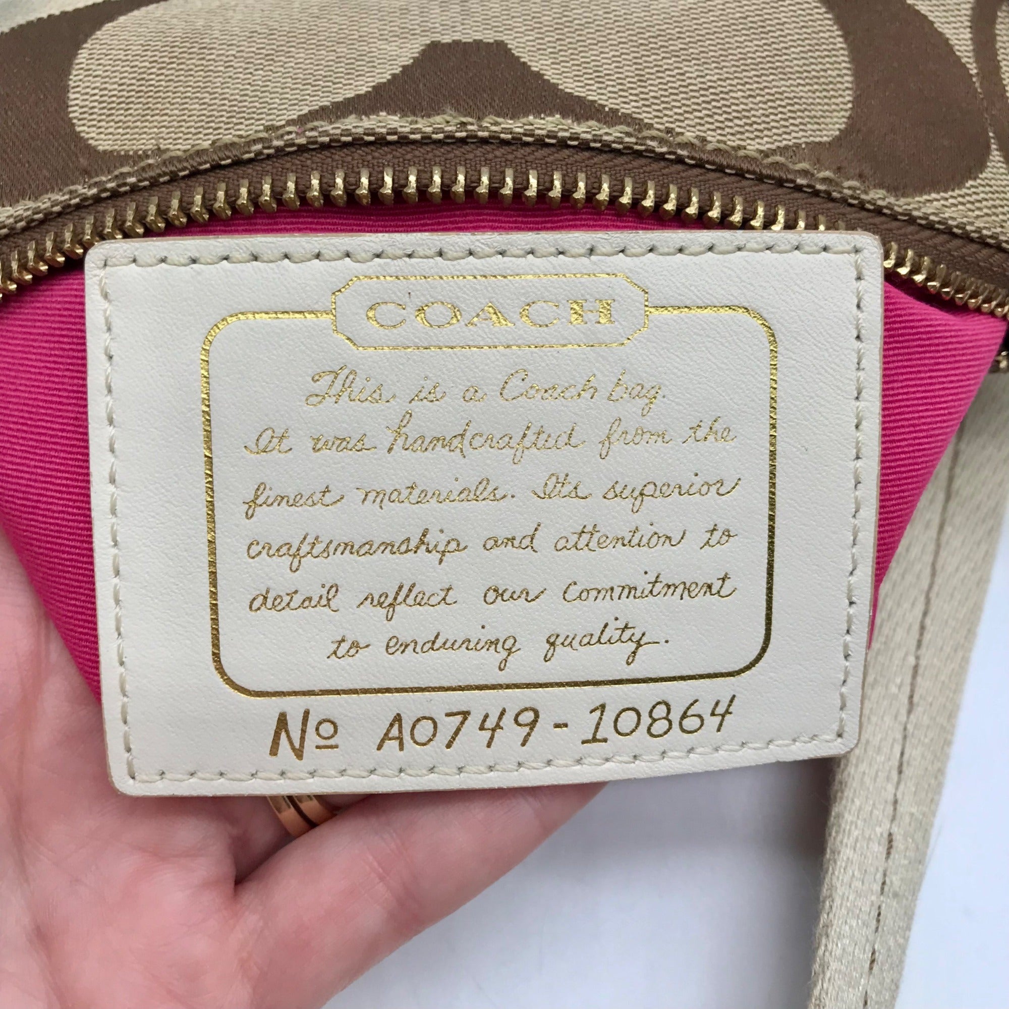 Coach Brown And Multicolor Canvas Crossbody Bag 10864