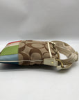 Coach Brown And Multicolor Canvas Crossbody Bag 10864