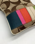 Coach Brown And Multicolor Canvas Crossbody Bag 10864