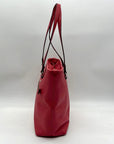 Coach Pink Pebbled Leather Zip Top Tote Bag F57789