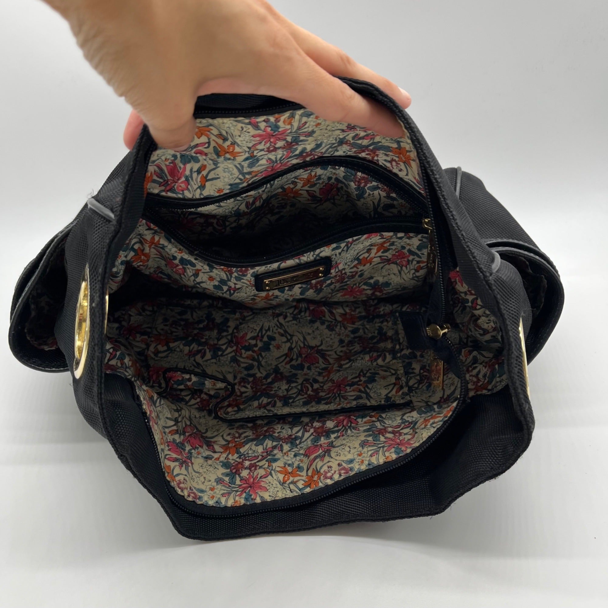 JPK Black Nylon Paris Shoulder Bag