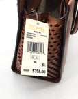 Michael Kors Luggage Brown Saffiano Leather Medium Marilyn Satchel