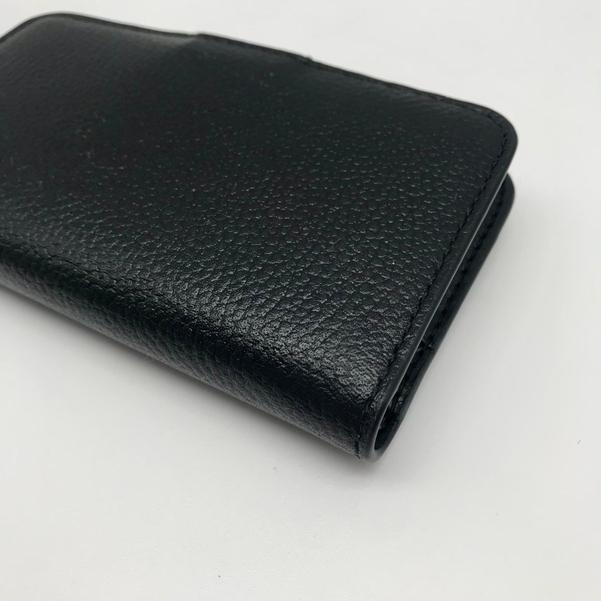 Michael Kors Black Leather Charm Medium Tab Bifold Wallet