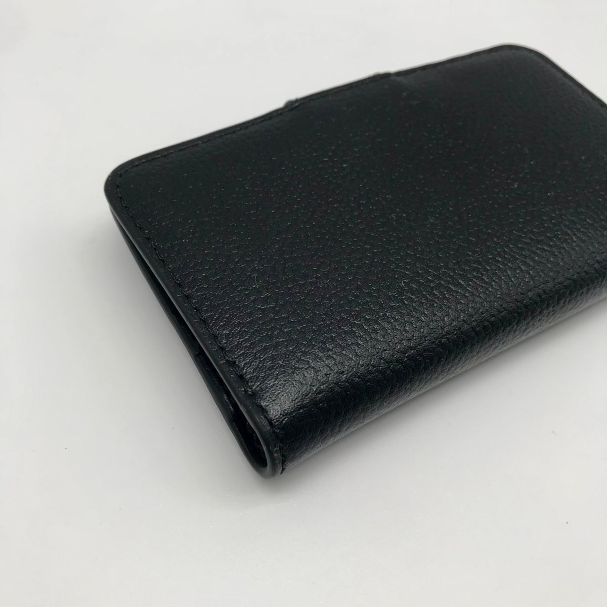 Michael Kors Black Leather Charm Medium Tab Bifold Wallet
