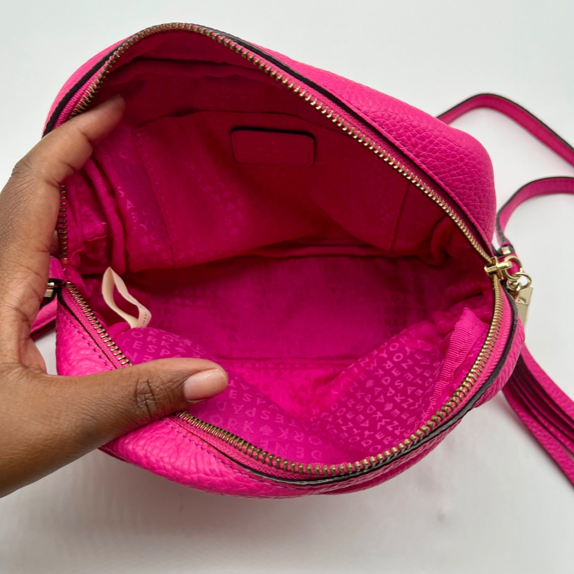 Kate Spade Pink Pebbled Leather Crossbody