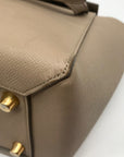Celine Taupe Grained Calfskin Belt Satchel