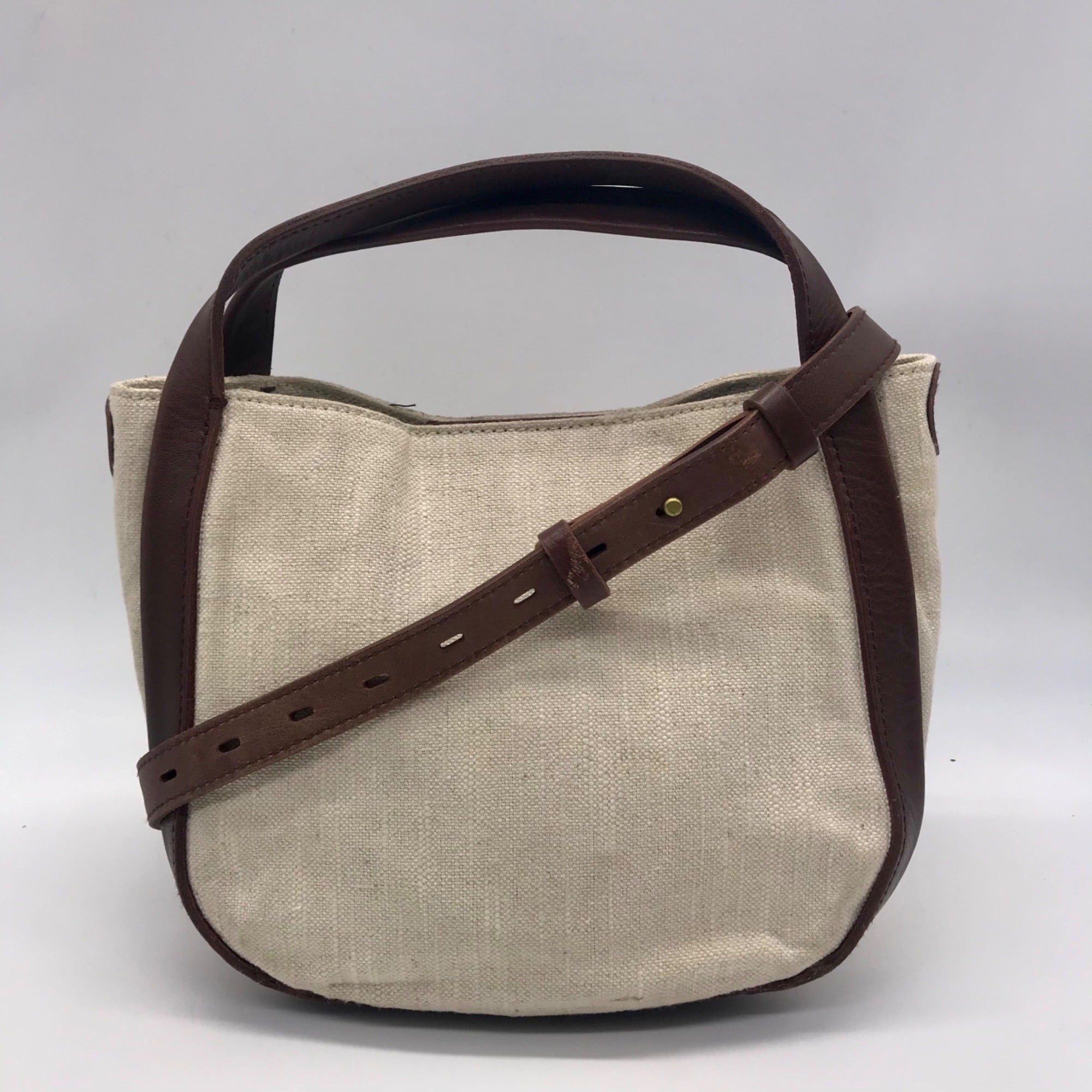 Madewell Beige Cotton-Lined Sydney Crossbody Bag