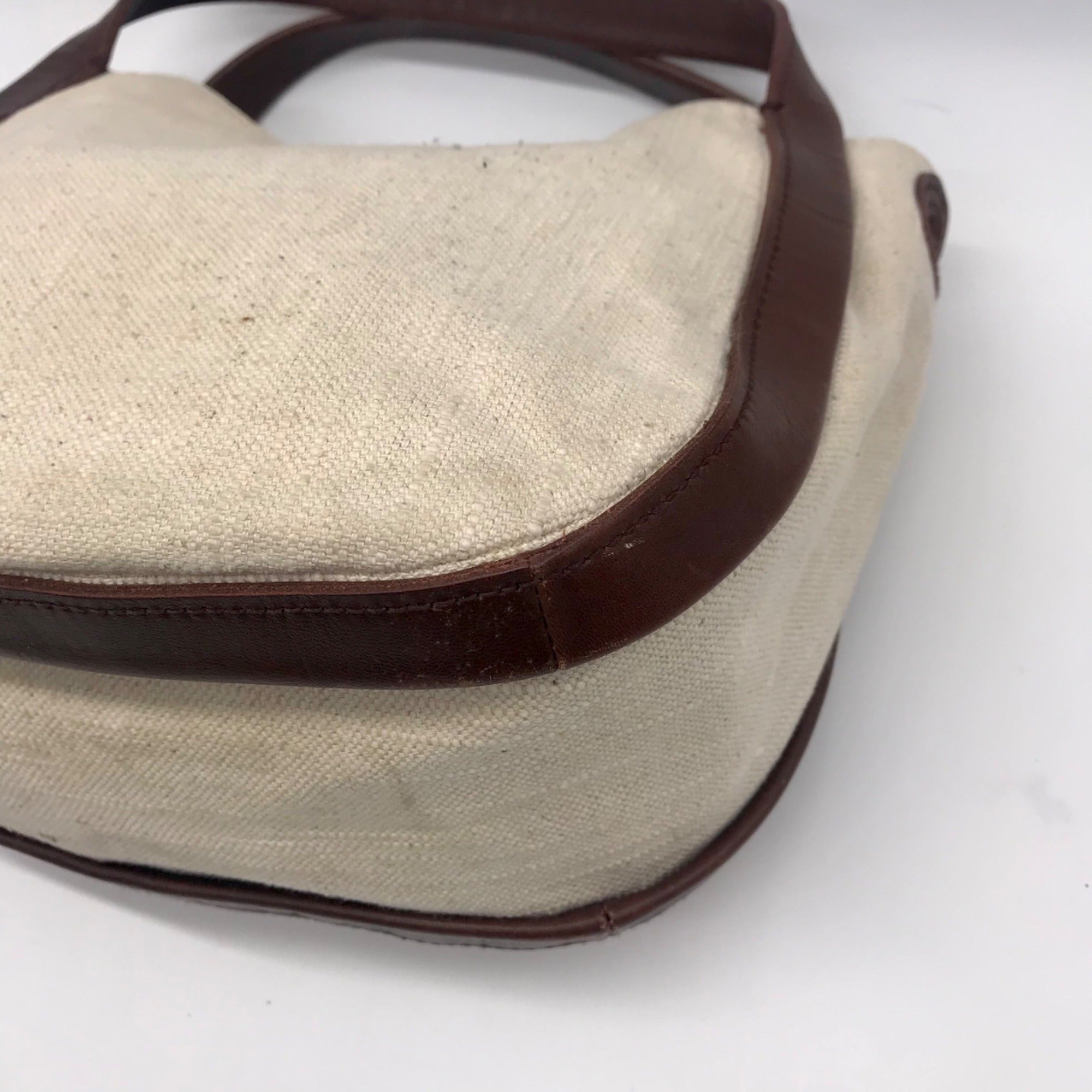 Madewell Beige Cotton-Lined Sydney Crossbody Bag