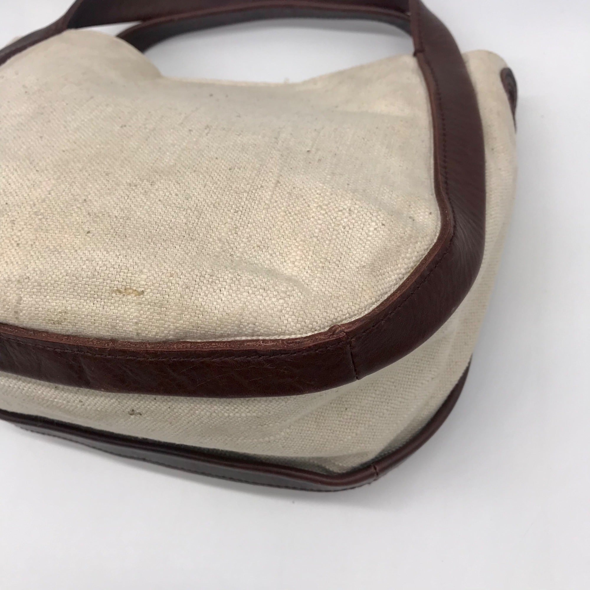 Madewell Beige Cotton-Lined Sydney Crossbody Bag