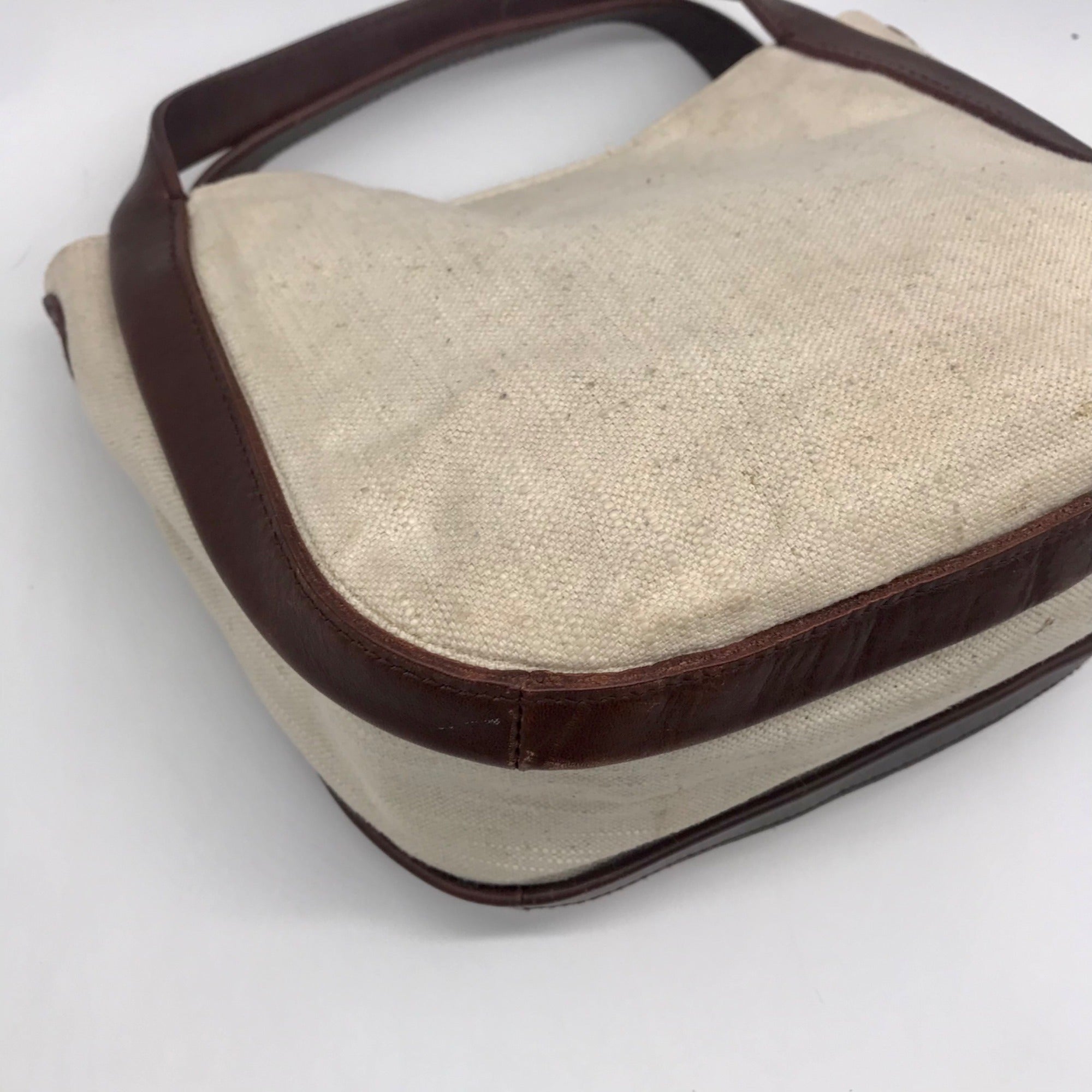 Madewell Beige Cotton-Lined Sydney Crossbody Bag