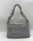 I.N.C International Concepts Silver Mesh Scrunch Shoulder Bag